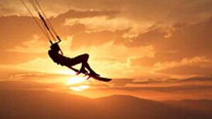 kitesurfing